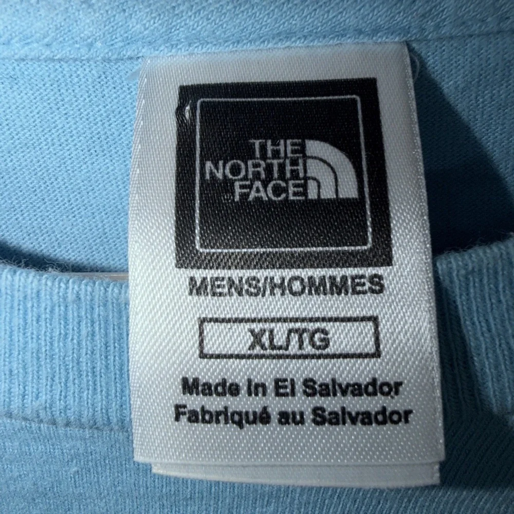 The North Face Light Blue Graphic Logo Casual T-Shirt Men's Size Extra Large XL